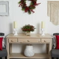 thumbnail image 3 of Nearly Natural Holiday Berry and Pine Artificial Flower Arrangement, Green/Red, 3 of 3