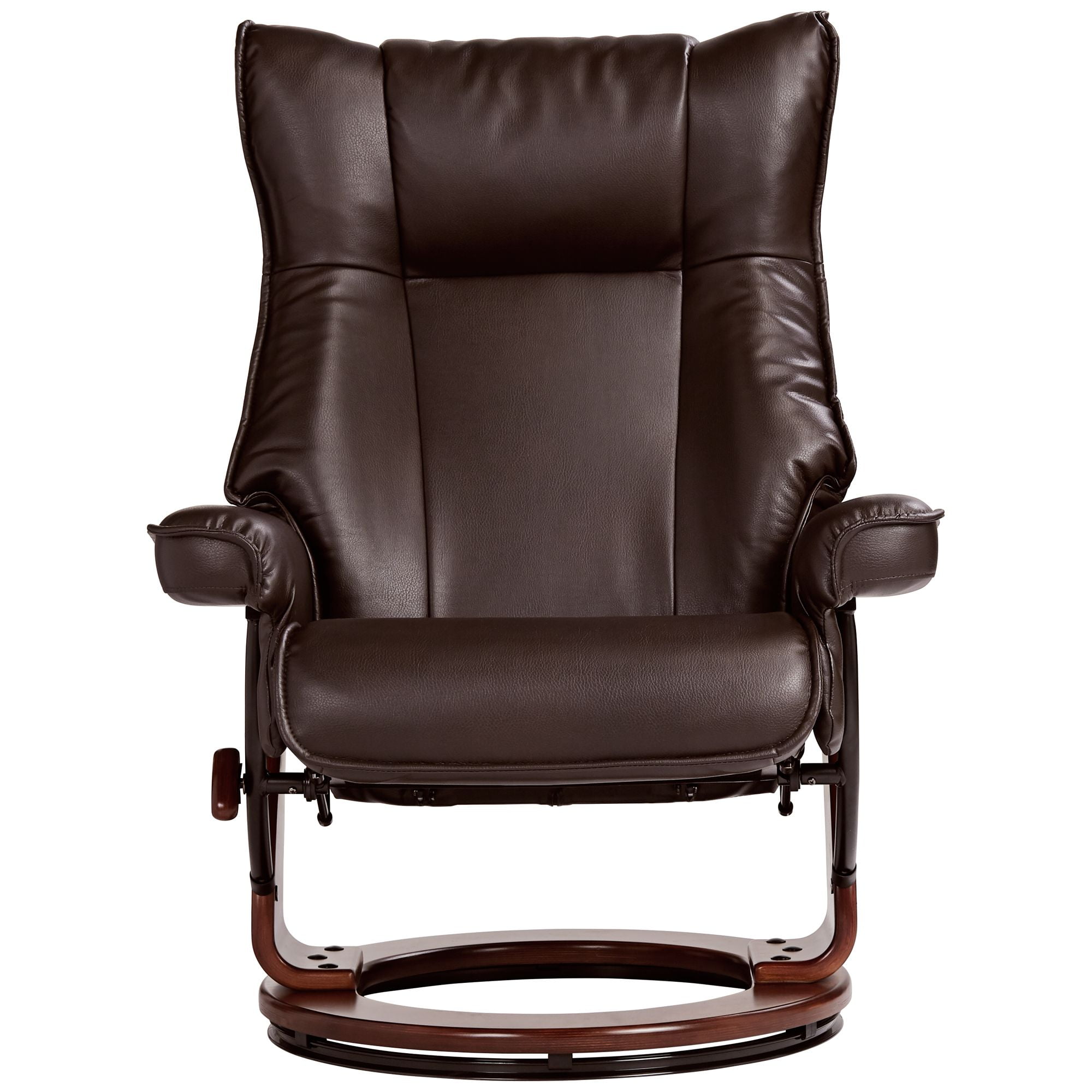 Buy BenchMaster Java Swivel Ottoman Faux Leather Recliner Chair Modern