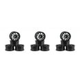 thumbnail image 1 of Shengyu 4 Pieces52mm Elastic *RC Car Tires Wheel Rims Hub Running Racing Drifting Tyres On-road Crawer Assembly Accessories Ten/Black 3Set, 1 of 6