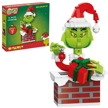 Brickcraft Up The Chimney Grinch Building Kit (504-Plastic Piece Set) Limited Edition Collectible, Christmas Décor, Toy Gift Idea for Boys and Girls Ages 8 Years Old and up