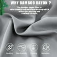 thumbnail image 4 of Body Cooling Pillow Cases Cover, Bamboo Rayon Pillowcases with Zipper Closure, Cool & Breathable Pillow Case for Hot Sleepers and Night Sweats, 20x54 inches, Sliver Grey, 4 of 10