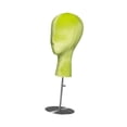 thumbnail image 4 of Soporte para pelucas, modelo de cabeza de maniquí, decoración del hogar, soporte para sombreros ajustable y estable, soporte de exhibición de pelucas Base Plata Verde, 4 of 10