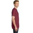 thumbnail image 3 of Port & Company Pigment Dyed Pocket Tee-XL (Merlot), 3 of 6