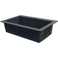 thumbnail image 4 of Transolid Radius 33in x 22in silQ Granite Drop-in Single Bowl Kitchen Sink with 2 CE Faucet Holes, In Grey, 4 of 4