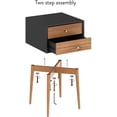 thumbnail image 2 of Harper Nightstand Side Accent or End Table with Storage, 1, Black/Brown, 2 of 6
