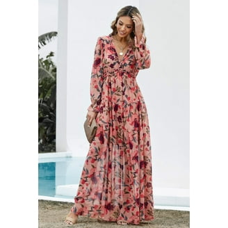 Women's Figueroa & Flower Elbow Sleeve Embroidered Midi Dress Color:  Midnight Size: LARGE - Walmart.com
