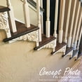 thumbnail image 6 of 8 3/4"W x 7 1/8"H x 3/4"D Victorian Stair Brackets, Left, 6 of 9