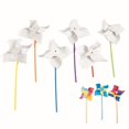 thumbnail image 1 of Pinwheels Fun Express Diy Jumbo, juego de 24 unidades, color blanco con asas, 1 of 5