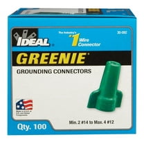 Ideal 3025798 Insulated Wire Grounding Connector, Green - Pack of 100