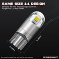 thumbnail image 3 of 194 921 T10 W5W Ampoule LED Blanc, 3030 Chipset 2SMD Ampoules LED 2W 12V Éclairage intérieur LED Ampoules de rechange pour intérieur de voiture, extérieur, tableau de bord, plaque d'immatriculation, d, 3 of 5