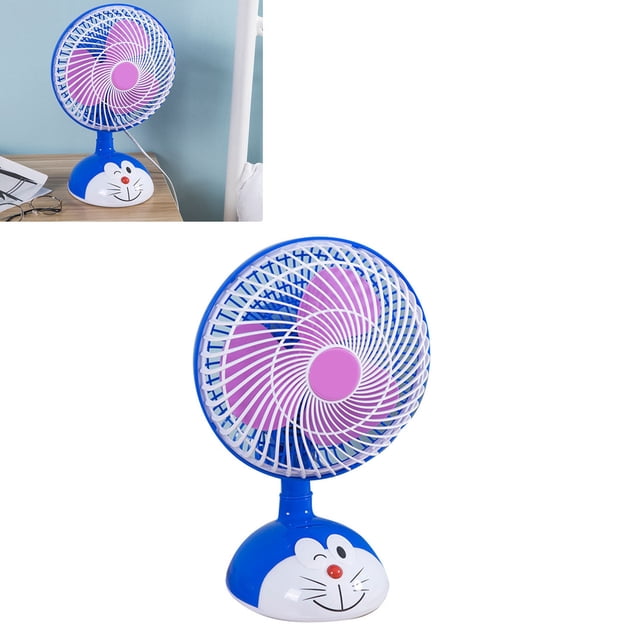 Ventilador de escritorio Jadeshay Mini ventilador eléctrico de cabezal móvil automático