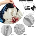 thumbnail image 6 of Xoenoiee Tropical Hibiscus Palm Leaves Pattern Stretch Gaming Chair Cover with Armrest Cover, Soft Computer Chair Cover Dust Protection Rotating Desk Chair Protector for Office Computer Racing Seat, 6 of 7