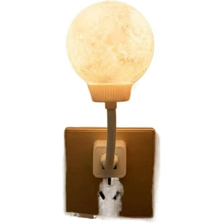 

LED Voice-Activated Sensor Cabinet Light Moon Lamp Kids USB Night Light LED Night Light for Kids Room Bathroom Night Light Stair Hallway Light Warm White