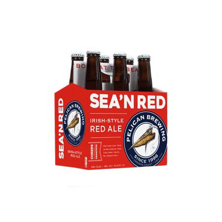 Pelican Brewing Sea'N Red Irish-style Ale, 6 Pack 12 fl. oz. Bottles, 5.4% ABV