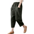 thumbnail image 3 of ZANZEA Womens Trousers Casual Elastic Waist Two Pockets Pure Color Pants, 3 of 4