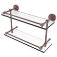 thumbnail image 4 of Dottingham 16-in Double Glass Shelf with Gallery Rail in Polished Chrome, 4 of 4
