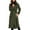 Army Green, variant on Long Blend Coat With Belt Warm Winter Trench Overcoat For Ladies Fashion Double Lapel Outerwear Jacket winter clothing for women