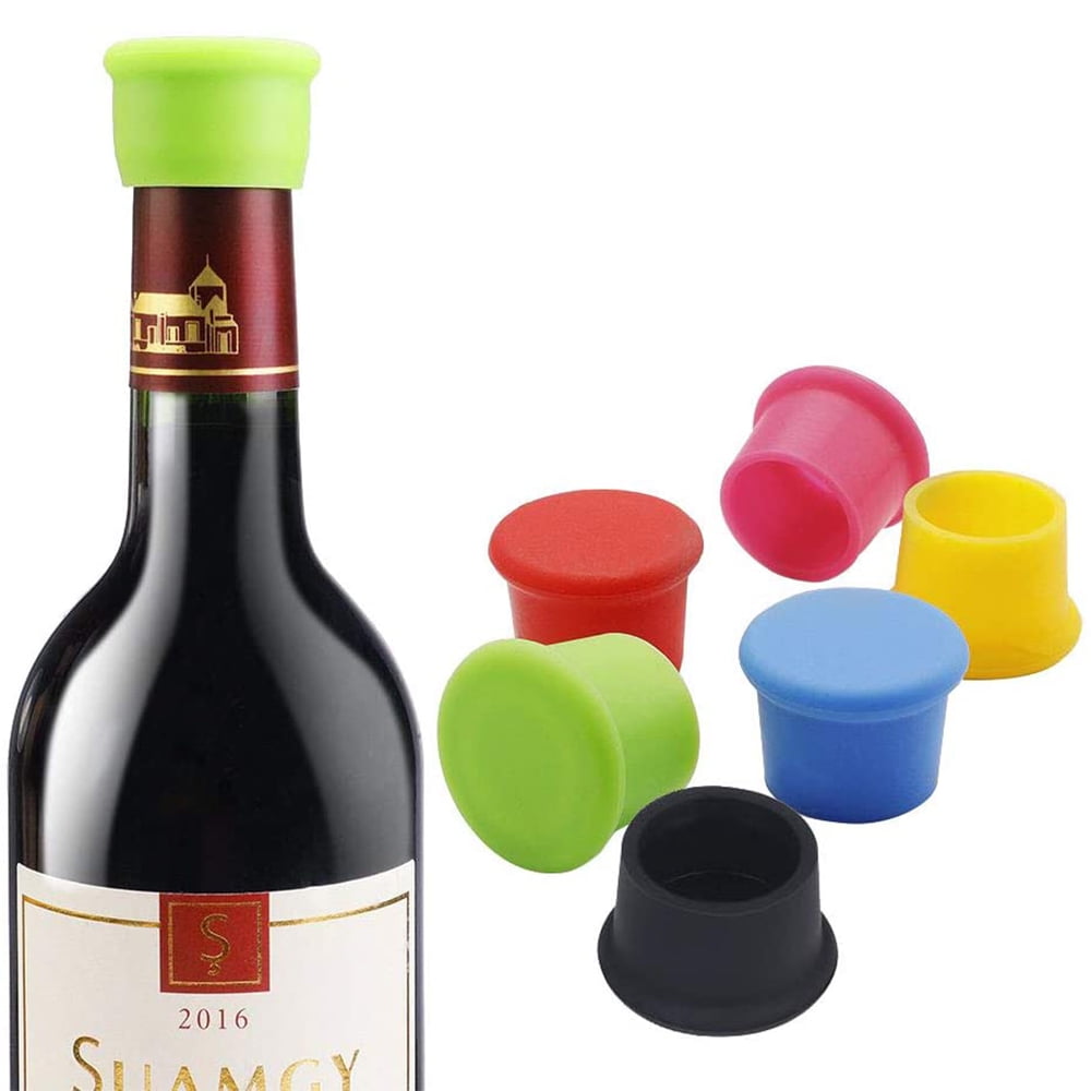 8PCS Reusable Plastic Bottle Caps, Suitable for Wine, Beer, Champagne and Soda Water Bottles