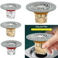 thumbnail image 4 of Floor Drain Core Shower Floor Strainer Cover Toilet Sewer Anti- Abs 1# Transparent, 4 of 5