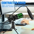 thumbnail image 3 of Condenser Microphone Compatible For PC Laptop 3.5MM Plug And Play Gaming Mic With Stand For Podcast Recording Studio Streaming, 3 of 8