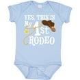 thumbnail image 3 of Inktastic Yes, This is My 1st Rodeo Cowboy Hat with Red Band, Lasso Boys or Girls Baby Bodysuit, 3 of 5