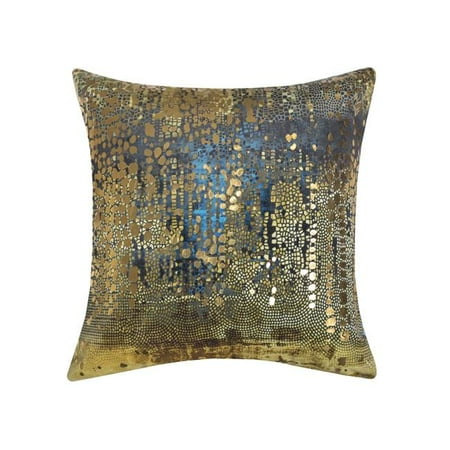 - Edie at Home EAH057XXGLMT98 20 x 20 in. Precious Metals Digital Printed Velvet Pillow Gold & Metallic