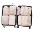 thumbnail image 3 of Packing Cubes for Travel & Suitcases Foldable Suitcase Organizer Lightweight Luggage Storage Bag 7 Pack - Beige, 3 of 6