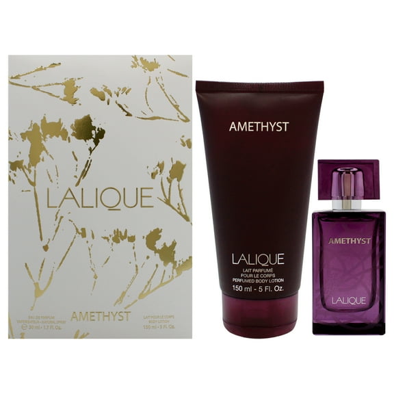 Lalique Amethyst Set , 2 Pc Gift Set 1.7 oz EDP Spray, 5 oz Body Lotion