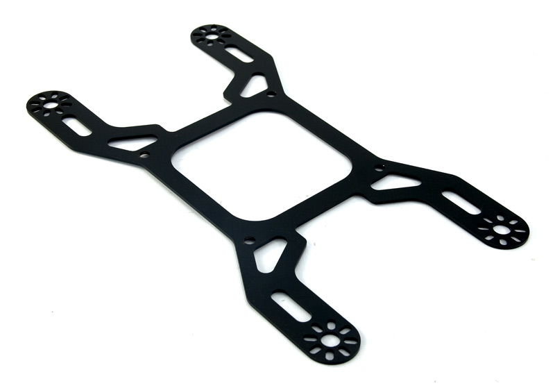 Nitrous Outlet 4500 Flange, 4 Solenoid bracket, Mounts two solenoids in