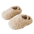 thumbnail image 6 of newwalpole Toddler Boys Girls House Slippers Indoor Home Shoes Warm Slipper Socks for Kids Baby Soft Winter Warm Walking Shoes White for Size 11.5, 6 of 7
