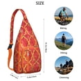 thumbnail image 2 of Abstract Plaid Sling Backpack - Modern Artistic Checkered Pattern Shoulder Bag, Durable Pack for Outdoor Adventures, 2 of 4