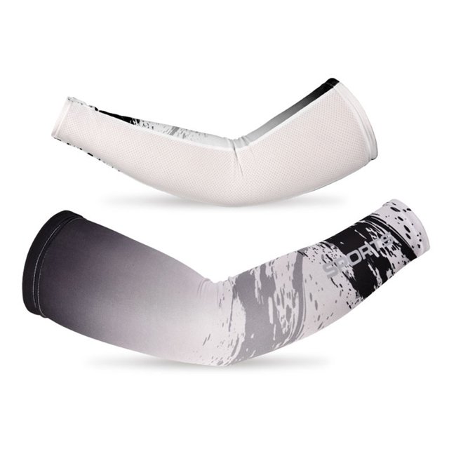 Manchons de Bras de Cyclisme en Tissu Glacé, Manchon de Basketball UV, Manchons de Bras de Course