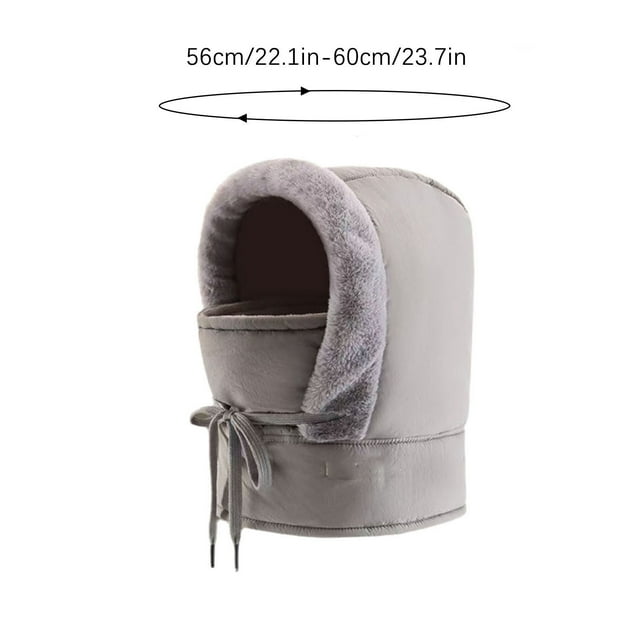 Winter Face Mask Hat for Men and Women with Adjustable Strap, Extended Neck Coverage, and Windproof Waterproof Fabric