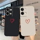 thumbnail image 5 of Case For OPPO RENO 8 7 9 6 7SE 5 4 4SE 4 3 4G 5G PRO PLUS Colour Simple Liquid Silicone Case Simple Lover Line Art, 5 of 5