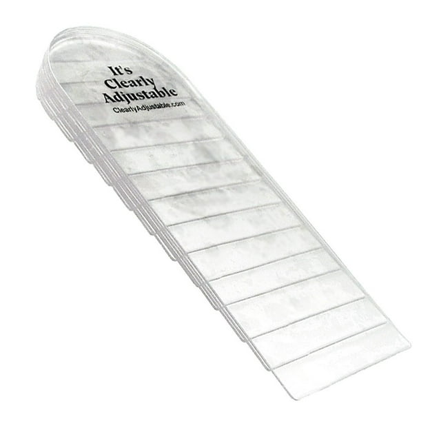 Inserto para zapatos unisex Heel Lift, claramente ajustable, tamaño mediano