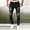 Black, variant on Mens Jeans Slim Fit Hop Sports High Stretch Tight Wash Polished White Ripped Fit Zipper Jean Pants Durable Wear L Black