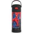 thumbnail image 1 of Thermos Stainless Steel Funtainer Bottle with Straw, Spiderman, 14 Fluid Ounces, 1 of 1