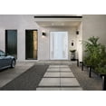 thumbnail image 4 of Front Exterior Prehung FiberGlass Door Frosted Glass / Manux 8088 White Silk / Side Exterior Window / -W30+16" x H80"-Left-hand Inswing, 4 of 6