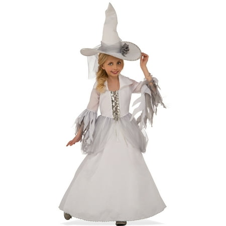 White Good Witch Girls Sorceress Child Classic Halloween Costume