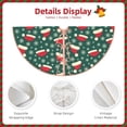 thumbnail image 3 of Sikiie Santa Hat Joy Green Festive Christmas Tree Skirt, Christmas Tree Decorations, Christmas Decor, Tree Mat Decoration(30-48IN)-36", 3 of 6