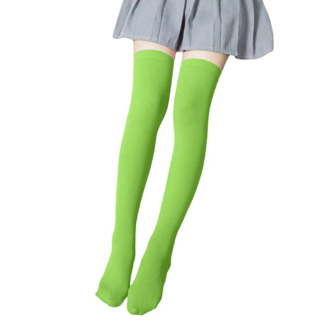 Chaussettes de Robe pour Filles, Chaussettes de Danse Mi-Mollet Unies pour Enfants Jusqu'aux Genoux