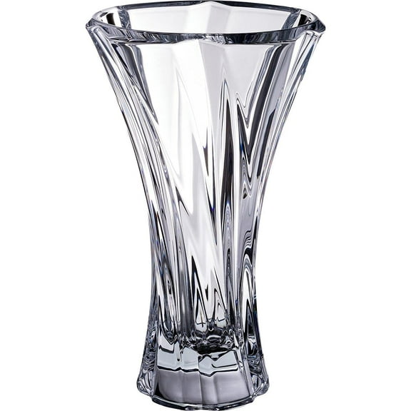 Oklahoma Collection Modern Crystal Sprayed Hand-Crafted Decorative Flower Vase - 12.5 Inch Vase Oklahoma