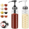 thumbnail image 1 of Kitchen Condiment Dispenser, Oil and Vinegar Dispenser Set with Easy Cleaning Features, Precise Control for Sauces and Oils, Large Capacity Design for Frequent Use, 1 of 5