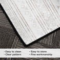 thumbnail image 6 of 5x7 Washable Area Rug Non-Slip Low Profile Soft Boho Distressed Rug for Living Room, Bedroom, Dining Room, Office, Beige, 6 of 13