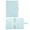 Light blue, variant on Cute A5 PU Leather 6-Ring Refillable Binder Cover with Pockets, Multicoloured Portable Budget Organizer Notebook for Work Travel Home Use (Paper Not Included)