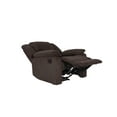 thumbnail image 4 of Relax-a-Lounger Warren Standard Push Back Recliner, Chocolate Brown Microfiber, 4 of 9