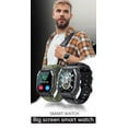 thumbnail image 4 of Smart Watch for Xiaomi Poco X2 Military Smart Watch for Men (Answer/Make Call), 1.85in HD Tactical Sports Rugged Smartwatch, Fitness Tracker Watch for Android/iOS Phones - Black, 4 of 5