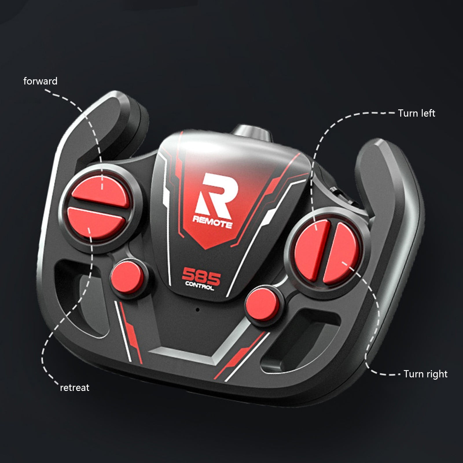 Lekihaqq 1 Packs 2.4GHz RC Drift Car High Speed Stunt Vehicle Rechargeable All Terrain Drifting Toy with LED Lights Remote Control Off Road Racing Car for Adults