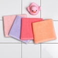thumbnail image 3 of Your Zone 8 Pack Kids Wash Cloths Cotton Blended Fabric, Pink, Purple, and Coral, 3 of 8