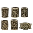 thumbnail image 1 of Anneaux de Cheveux de Dreadlocks, Belles Perles de Barbe de Cheveux Rétro pour Bracelet DIY, 1 of 8